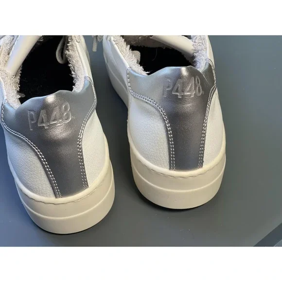 P448 Shoes Womens Size 39 Thea Vegan Apple Sustainability Low Top Leather Italy - Picture 7 of 11